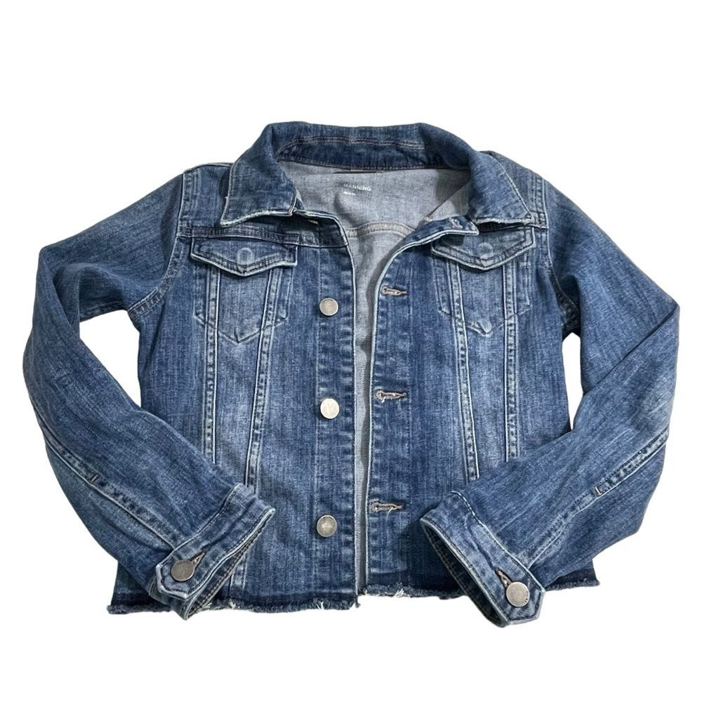 DL1961‎ Manning Jean Jacket Girls Size SMALL in Cloud Med Wash Denim